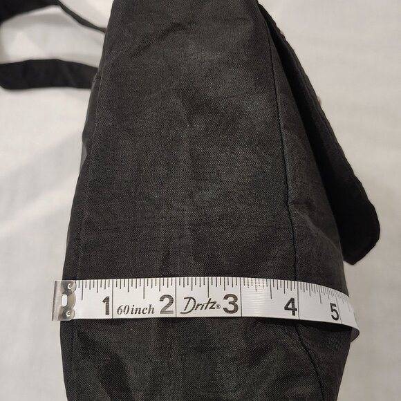 BAGGALLINI Studded Shoulder Tote Handbag Black Nylon Purse Light Weight Pockets - Picture 14 of 16